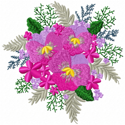 Flowers And Tree Embroidery Design 3 Flowers And Tree Embroidery Design 3